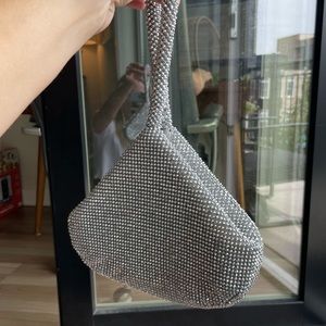 Rhinestone Wristlet Handbag